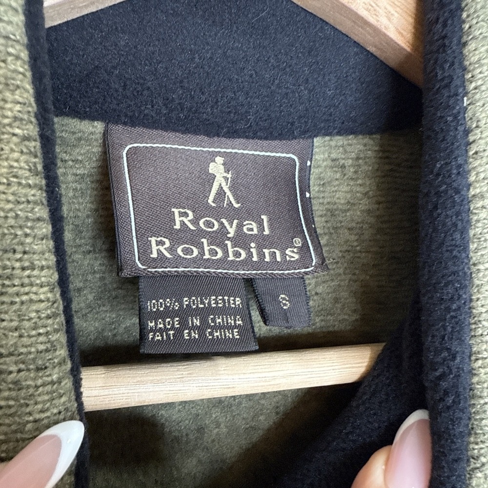 Royal Robbins Sweater Vest Men's S Green Sleeveless Full Zip Knit Outdoors Gorp - Picture 4 of 7